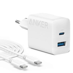 Зарядное устройство Anker A2348 312 USB-A - USB-C 20W + кабель USB-C ANK-B2348G21-WT