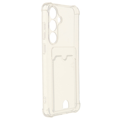 Чехол Zibelino для Samsung Galaxy S24 Plus 5G Silicone Card Holder защита камеры Transparent ZSCH-SAM-S24PL-CAM-TRN