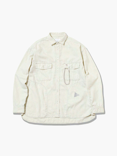 thermonel shirt (M) Рубашка, 58% хлопок,42% полиэстер, размер M, кремовый AND Wander