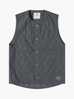 Quilted Flannel Vest Жилет, муж, размер M, темно-серый Snow Peak