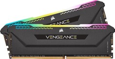 Модуль памяти DDR4 32GB (2*16GB) Corsair CMH32GX4M2E3200C16 VENGEANCE RGB PRO SL 3200MHz PC4-25600 CL16 288-pin 1.35В XMP радиатор RTL