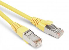 Кабель патч-корд F/UTP 5e кат. 1м. Hyperline PC-LPM-STP-RJ45-RJ45-C5e-1M-LSZH-YL LSZH, 1 м, желтый