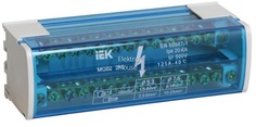 Шина IEK YND10-2-15-125 на DIN-рейку в корпусе (кросс-модуль) L+PEN 2х15