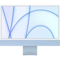 Моноблок Apple iMac A2439 24 4.5K M1 8 core (3.2) 8Gb SSD256Gb 7 core GPU macOS WiFi BT 143W клавиатура мышь Cam синий 4480x2520