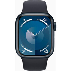 Смарт-часы Apple Watch Series 9 A2978 41мм OLED корп.темная ночь Sport Band рем.темная ночь разм.брасл.:130-180мм (MR8W3LL/A)