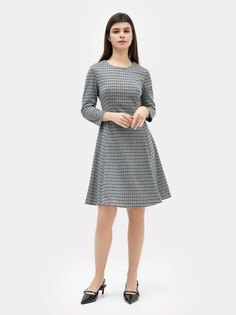 Платье женское серое мини с паттерном Mark Formelle