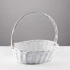 Корзина плетеная, 39х29х13х36 см, лоза NO Brand