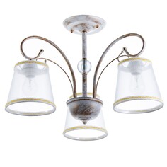 Люстра 2150/3 e27 40вт белый с золотой патиной 47х47х35 см. модель f761tt-700 NO Brand