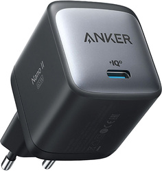 Anker Сетевое зарядное устройство PowerPort Nano II USB-C, GaN, 65 Вт, черный