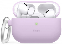 Elago Чехол Silicone Hang для AirPods Pro 2, силикон, лавандовый