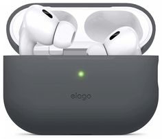 Elago Чехол Silicone для AirPods Pro 2, силикон, темно-серый