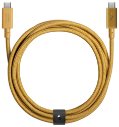 Native Union Кабель NU Belt Cable USB-C - USB-C, 2,4 м, нейлон, крафтовый