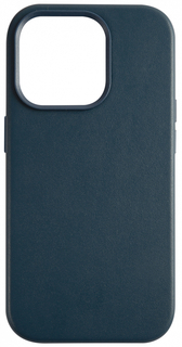 moonfish Чехол MagSafe для iPhone 14 Pro, кожа, темно-синий