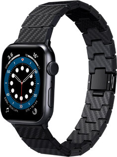Pitaka Ремешок Modern для Apple Watch, 42/44/45mm, карбон, черно-серый