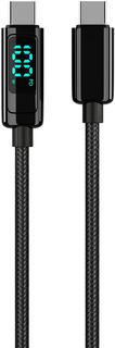 moonfish Кабель USB-С - USB-C, 1,2 м, текстиль, черный