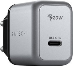 Satechi Сетевое зарядное устройство Wall Charger USB-C PD 20Вт, серый космос