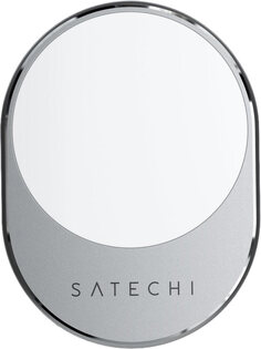 Satechi Автомобильное зарядное устройство Magnetic Wireless Car Charger, серый космос