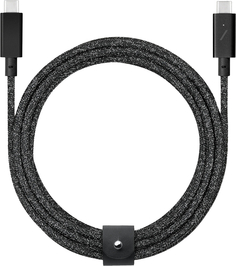 Native Union Кабель Belt Cable Pro USB-С - USB-С, 2,4м, нейлон, черный