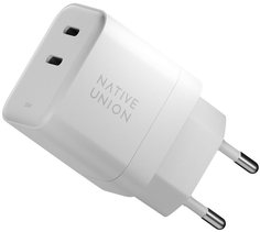 Native Union Сетевое зарядное устройство Fast GaN Charger 2 USB-C, PD, 35 Вт, белый