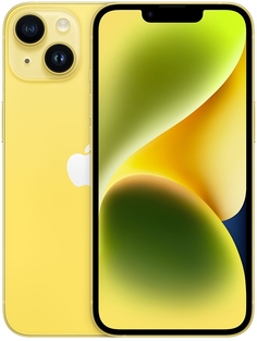 Смартфон Apple iPhone 14 SIM 128 ГБ, желтый