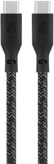 uBear Кабель Trend Cable USB-C - USB-C, 1.2 м, нейлон, черный