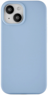 uBear Чехол Touch Case для iPhone 15 MagSafe, soft-touch, голубой