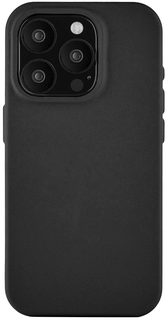 uBear Чехол Capital Leather Case для iPhone 15 Pro MagSafe, черный