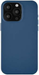 uBear Чехол Capital Leather Case для iPhone 15 Pro Max MagSafe, тёмно-синий