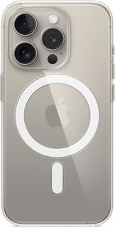 Apple Чехол MagSafe для iPhone 15 Pro, поликарбонат, прозрачный