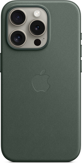 Apple Чехол MagSafe FineWoven для iPhone 15 Pro, зеленый