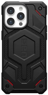 UAG Чехол Monarch Pro MagSafe для iPhone 15 Pro Max, черный кевлар