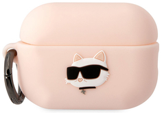 Karl Lagerfeld Чехол Lagerfeld Choupette 3D для Airpods Pro 2, розовый