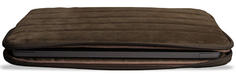 Bustha Чехол-конверт Puffer Sleeve для Macbook Air/Pro 14" (18/22), кожа/замша, хаки