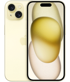 Смартфон Apple iPhone 15 dual-SIM 256 ГБ, желтый