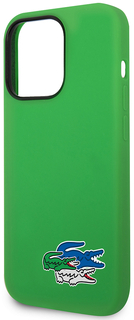 Lacoste Чехол Hard Logo для iPhone 14 Pro, зеленый