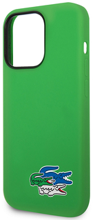 Lacoste Чехол Hard Logo для iPhone 14 Pro Max, зеленый