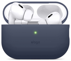 Elago Чехол Silicone для AirPods Pro 2, силикон, индиго