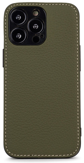 Marcel Robert Чехол Louis для iPhone 14 Pro, теленок, зеленый