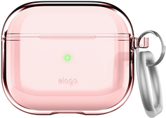 Elago Чехол Clear Hang для AirPods 3, пластик, розовый