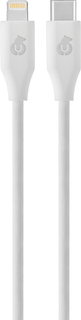 uBear Кабель USB-C - Lightning, 1.2 м, белый