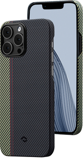 Pitaka Чехол MagEZ 3 Overture для iPhone 14 Pro, кевлар, черно-серый
