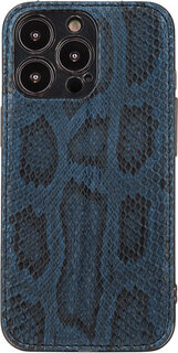 Marcel Robert Чехол Louis для iPhone 13 Pro, питон, синий