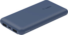 Belkin Внешний аккумулятор + кабель USB-A - USB-C, 10000мАч, синий