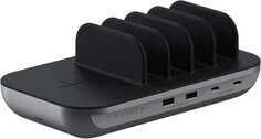 Satechi Беспроводное зарядное устройство Dock5 Multi-Device Charging Station, серый космос