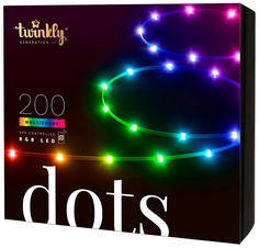 Twinkly Гирлянда елочная электрическая Dots 200 LED Multicolor Edition, 10м