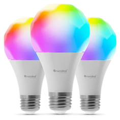Nanoleaf Умная лампа Essentials Smart A19, 3 шт, белый
