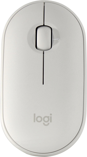 Logitech Мышь M350 Pebble Wireless, белый