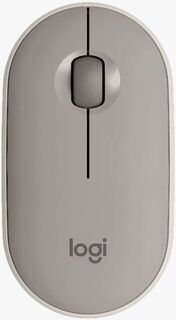 Logitech Мышь M350 Pebble Wireless, серый