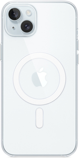 Apple Чехол MagSafe для iPhone 15 Plus, поликарбонат, прозрачный
