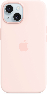 Apple Чехол MagSafe для iPhone 15, силикон, розовый